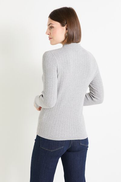 Pull col montant femme