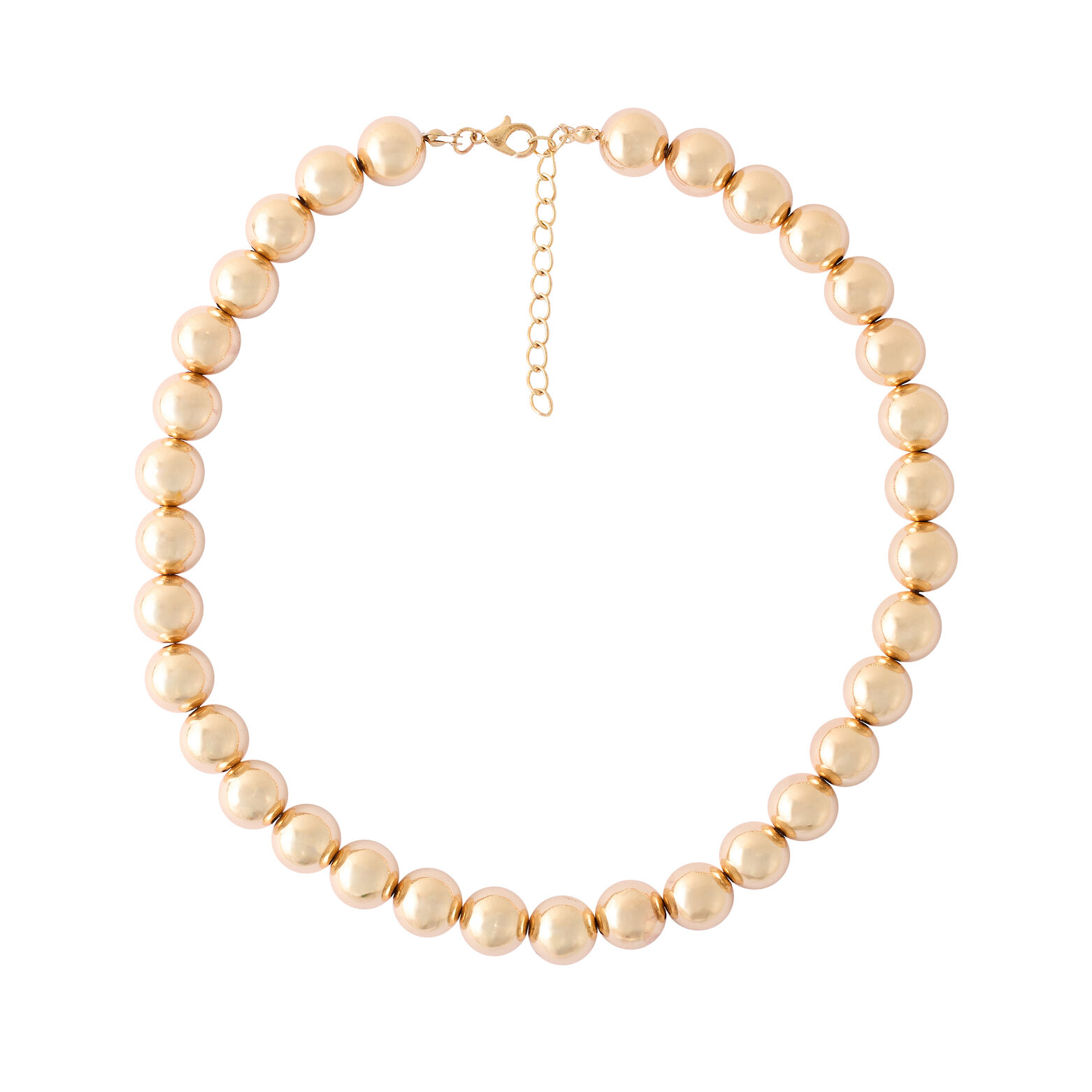 Collier perles dorées