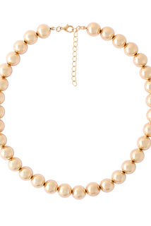 Collier perles dorées