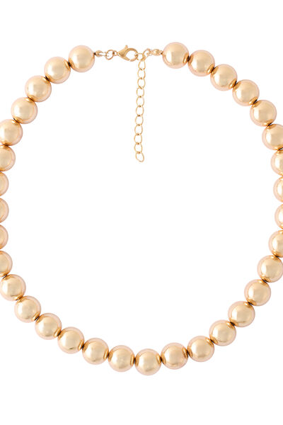 Collier perles dorées