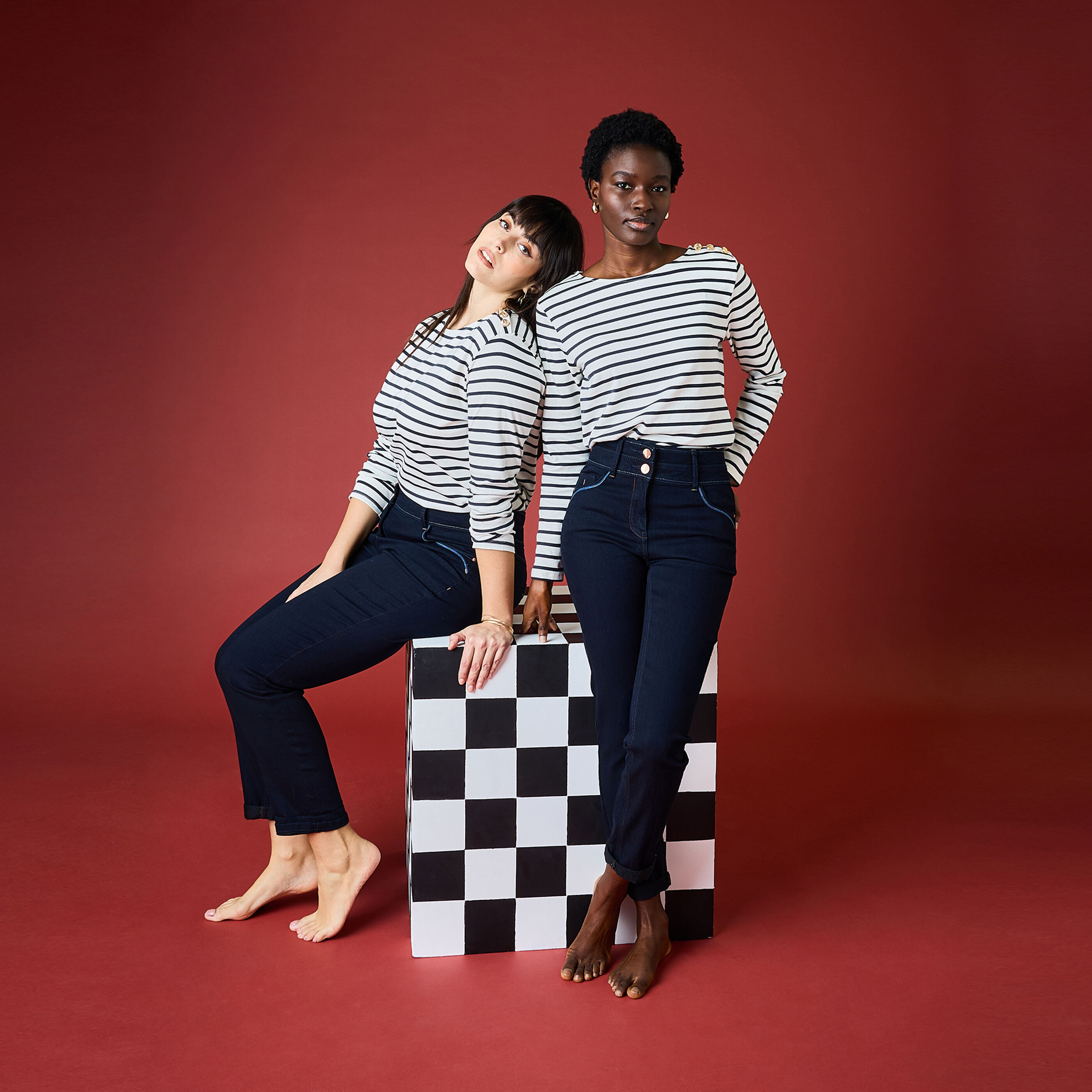 Jean raccourci HANOI R02 femme