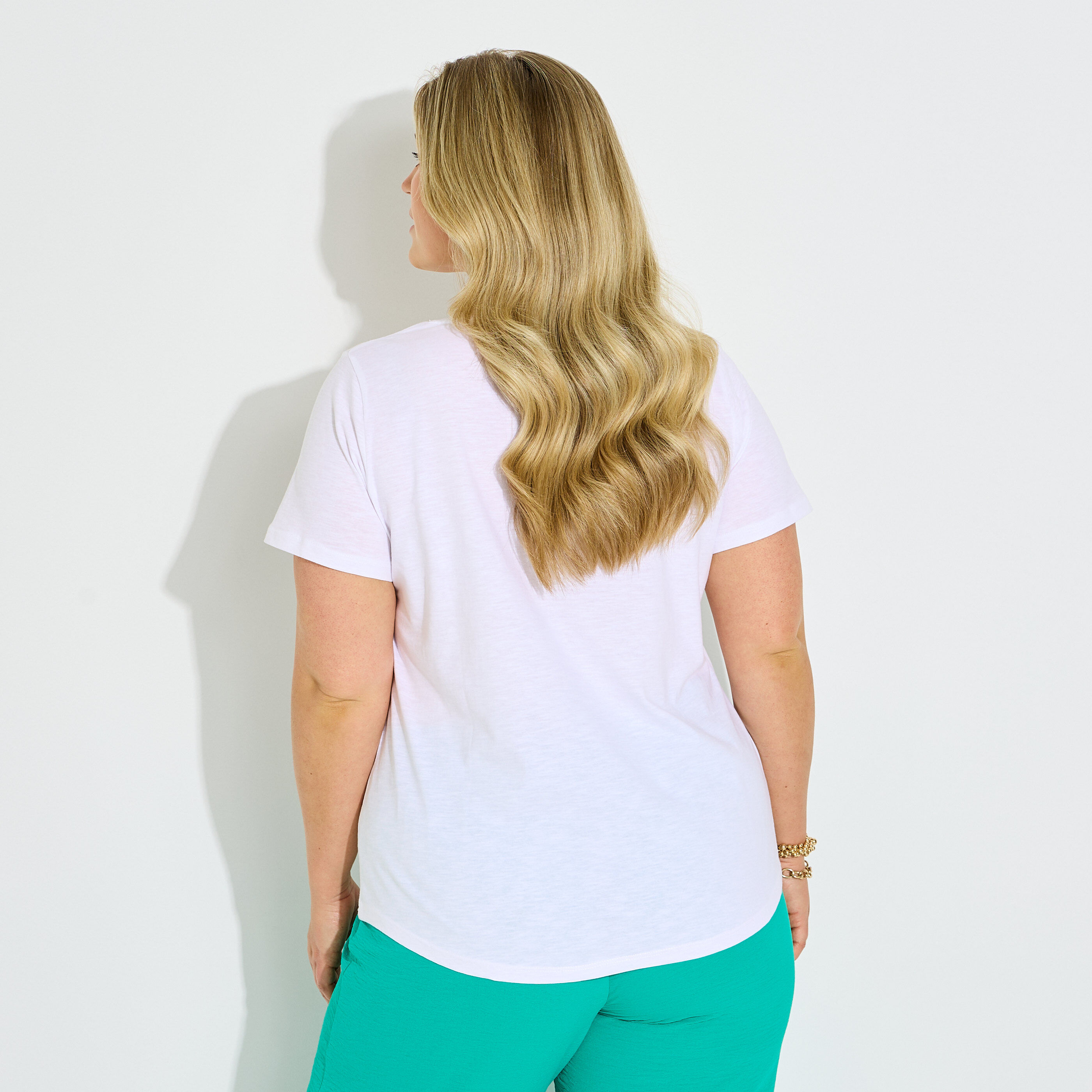 T-shirt col V femme
