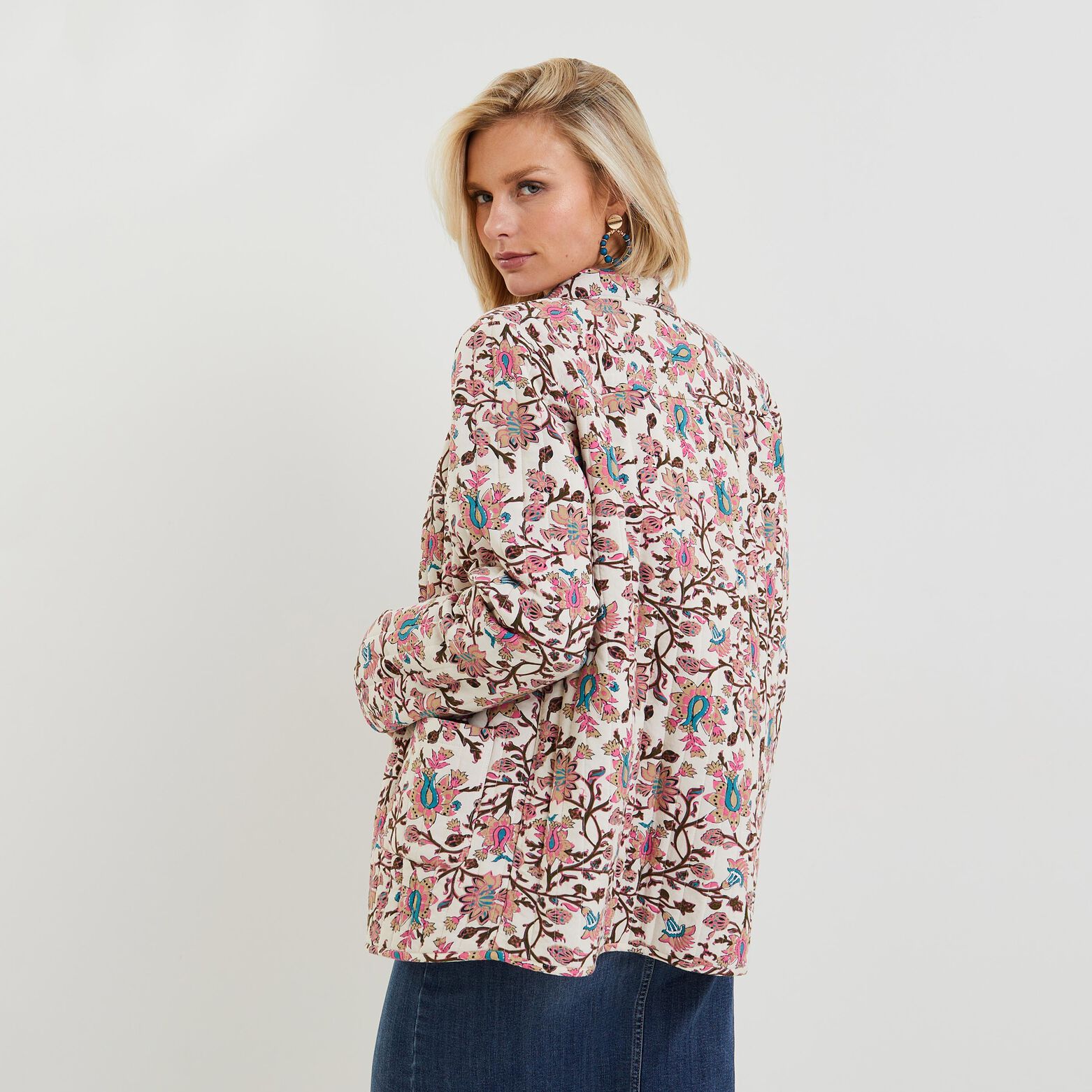 Veste matelassée boutonnée femme