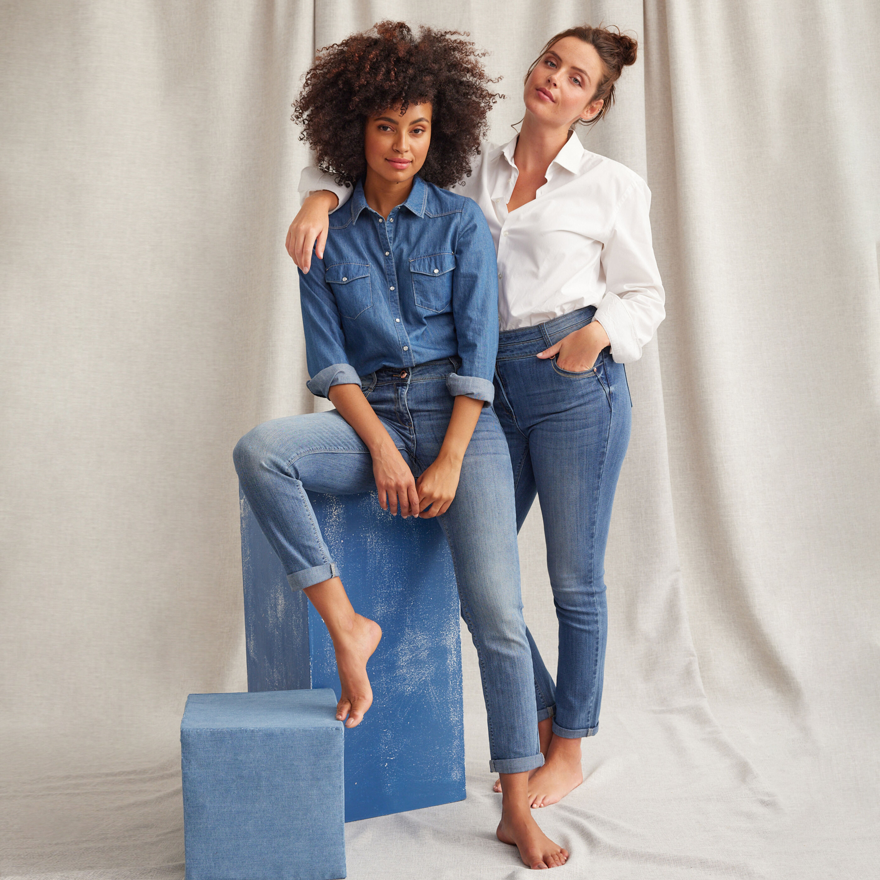 Jean taille haute grain de malice store