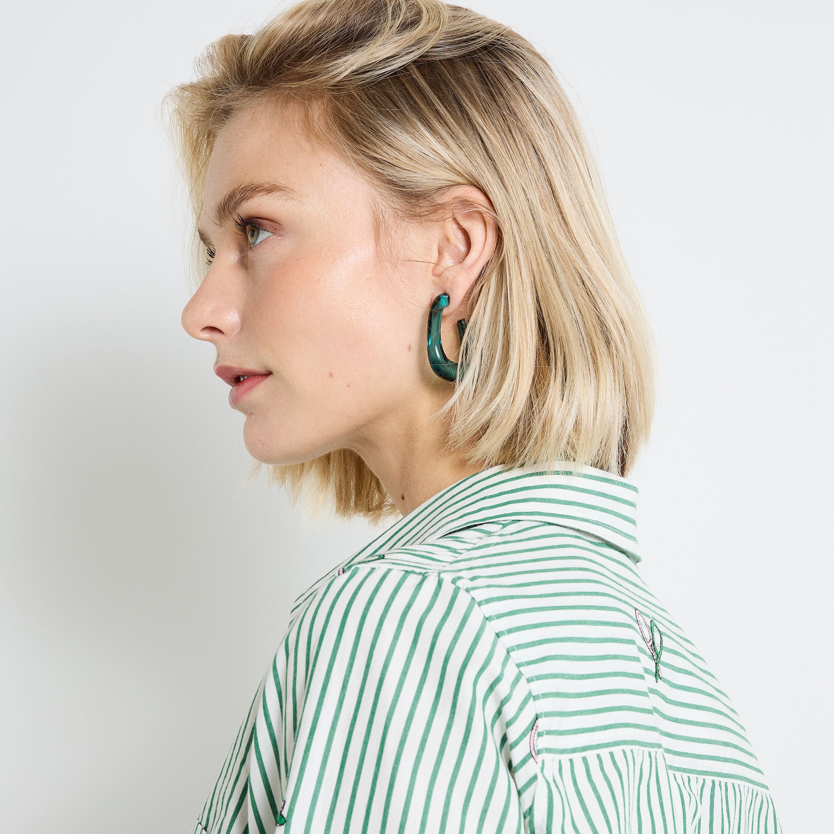 Cr&eacute;oles triangulaires femme