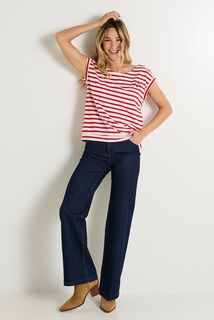 T-shirt col bateau femme