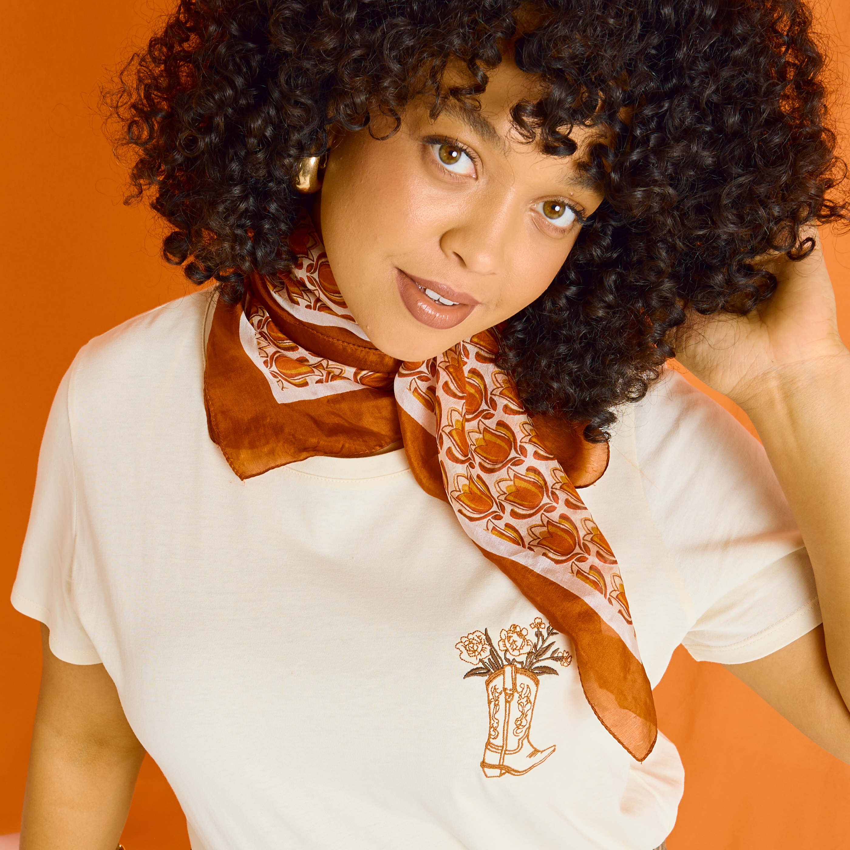 T shirt col rond femme