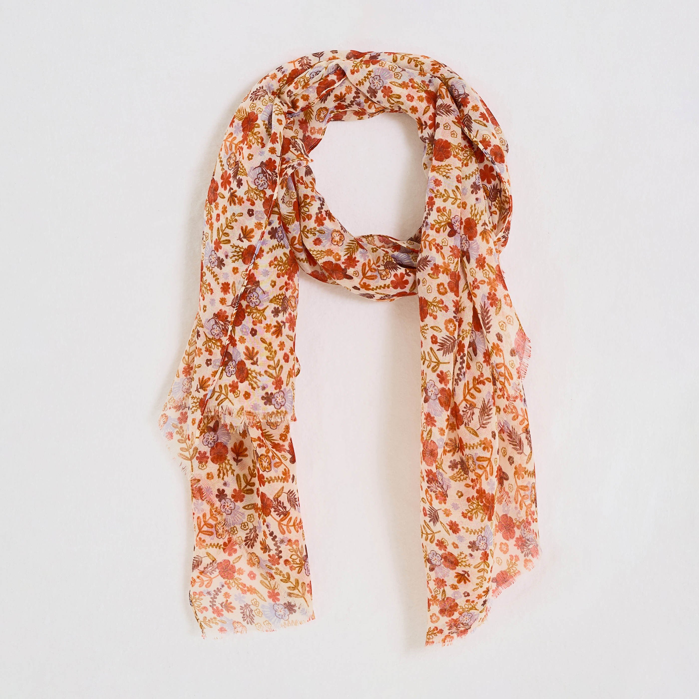 Etole longue motif floral femme