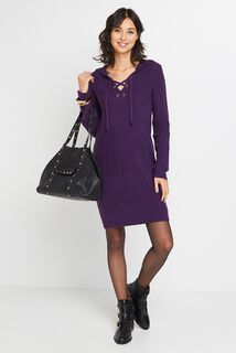 Robe pull à capuche femme