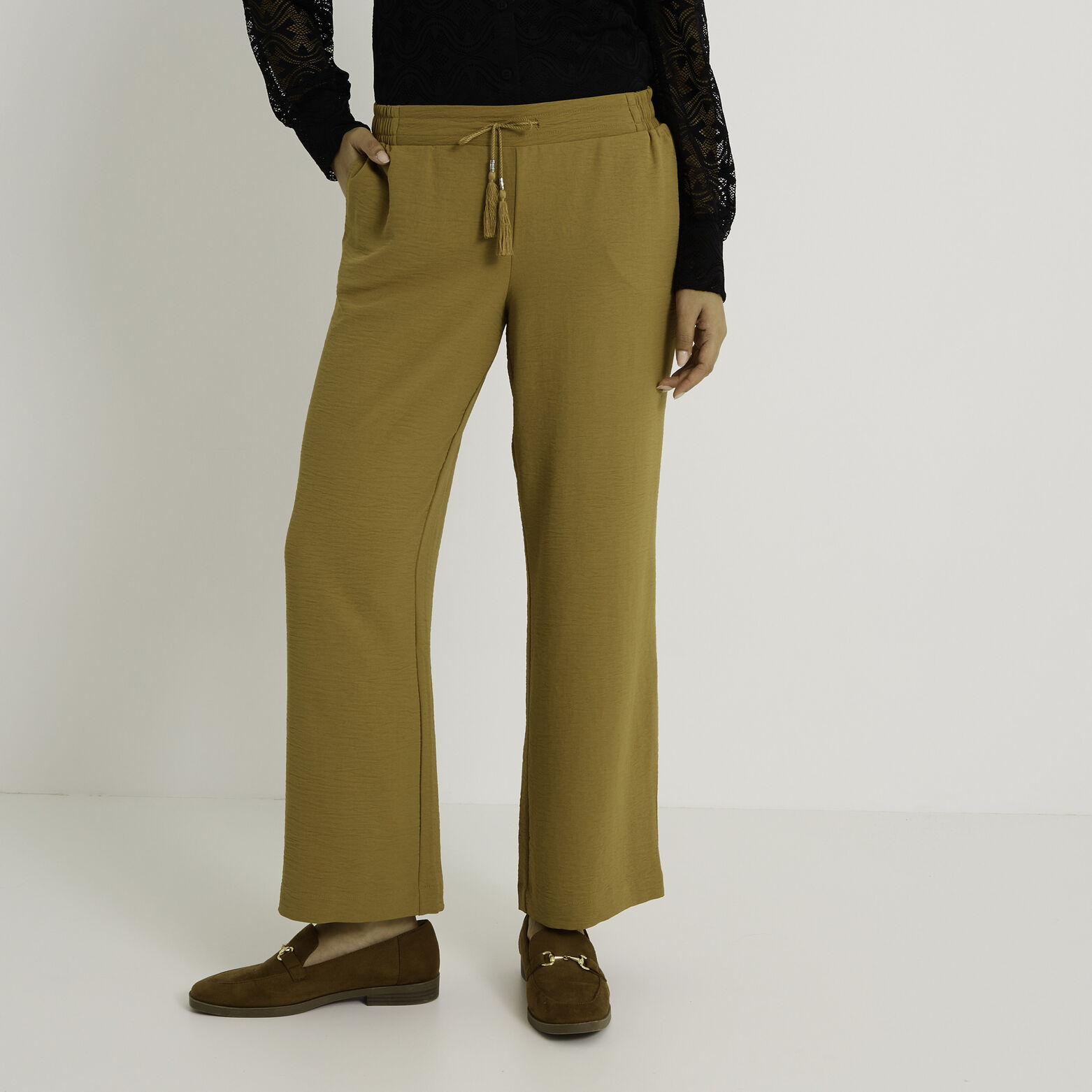 Pantalon large fluide femme