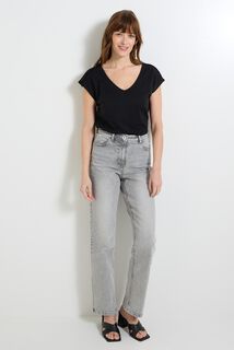 T-shirt col V femme