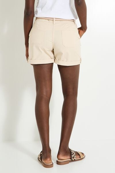 Short en toile femme