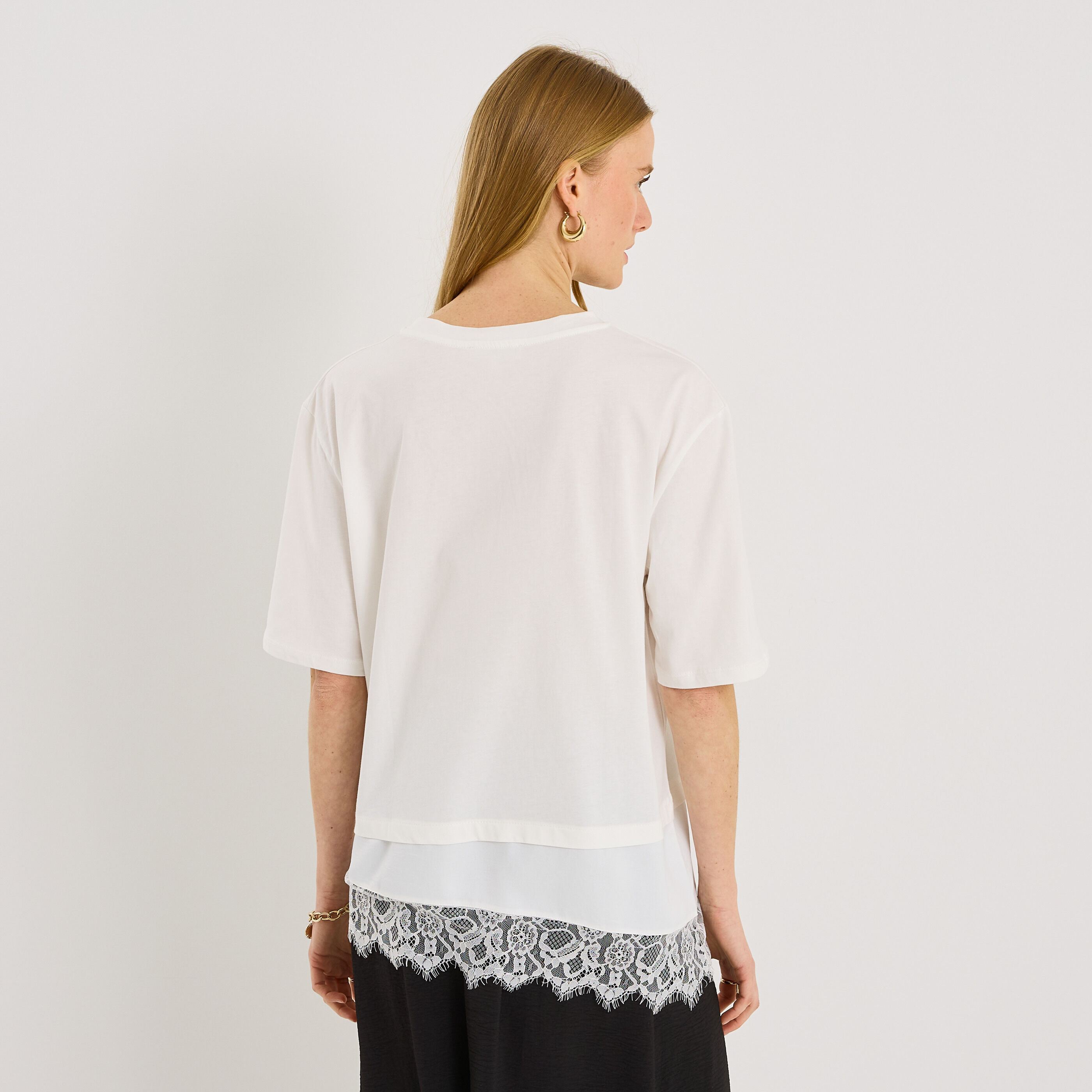 T-shirt col rond femme