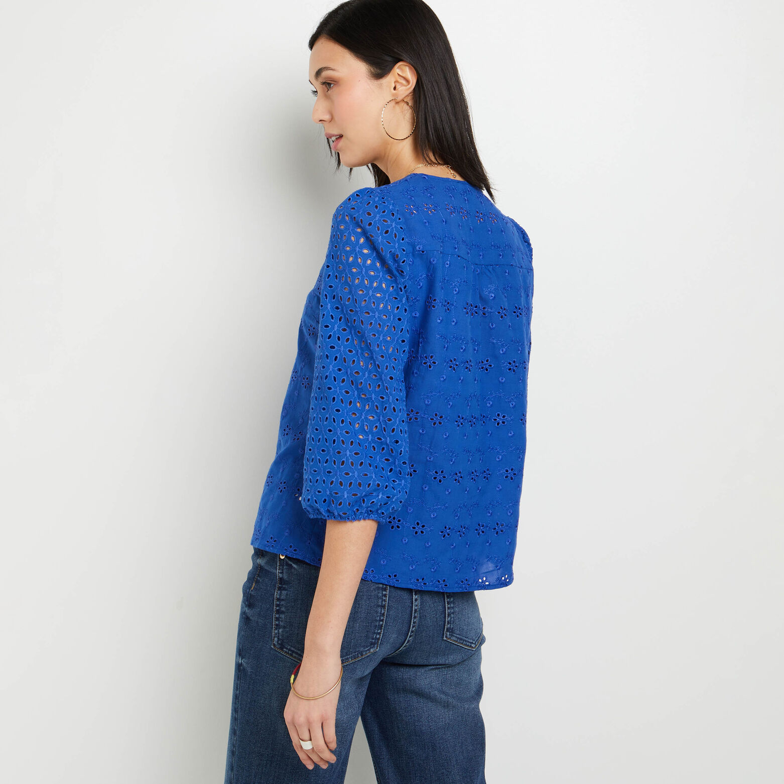 Blouse col V femme 