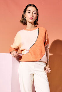 Pull col rond femme