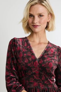 Robe manches 3/4 femme