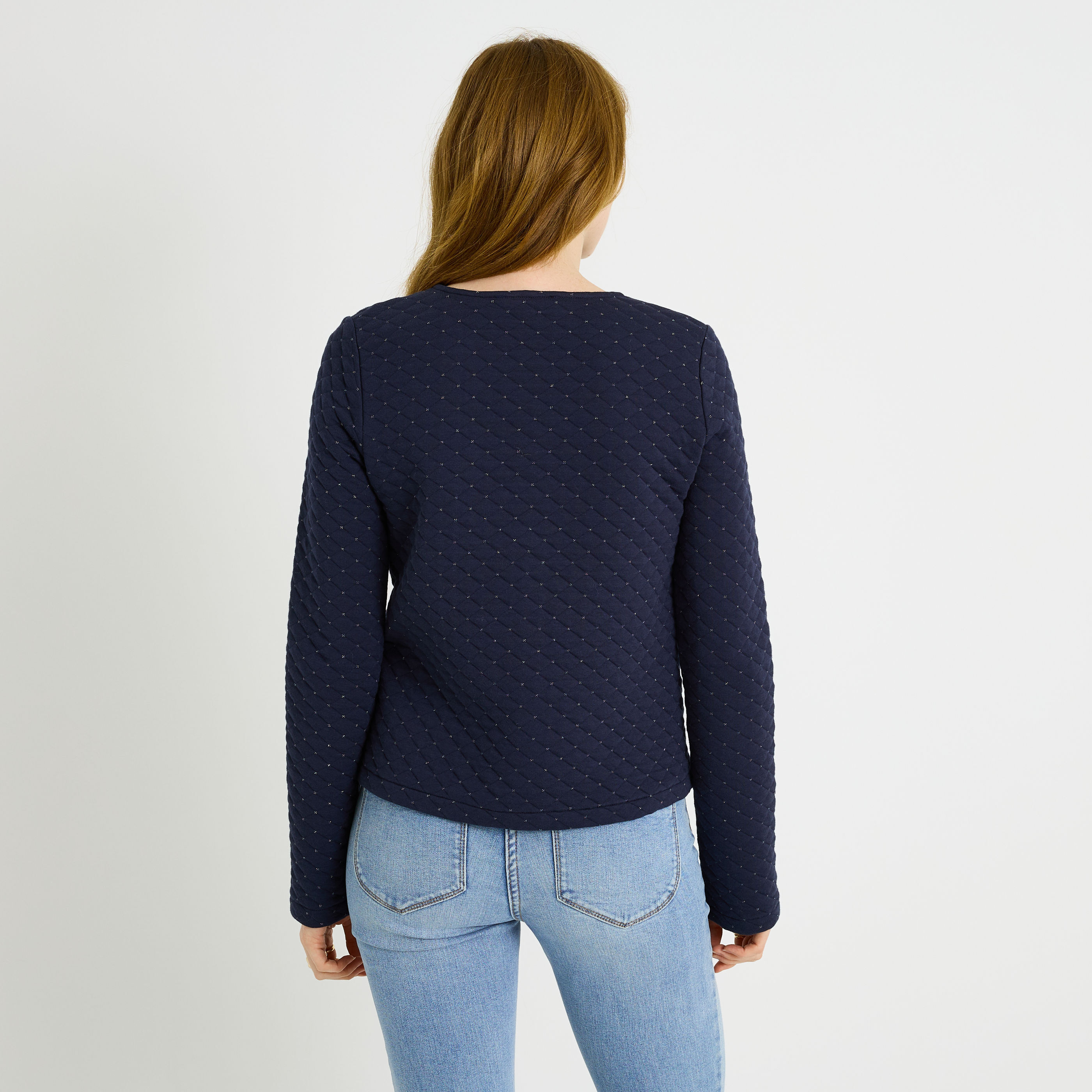 Veste en maille matelass&eacute;e femme 