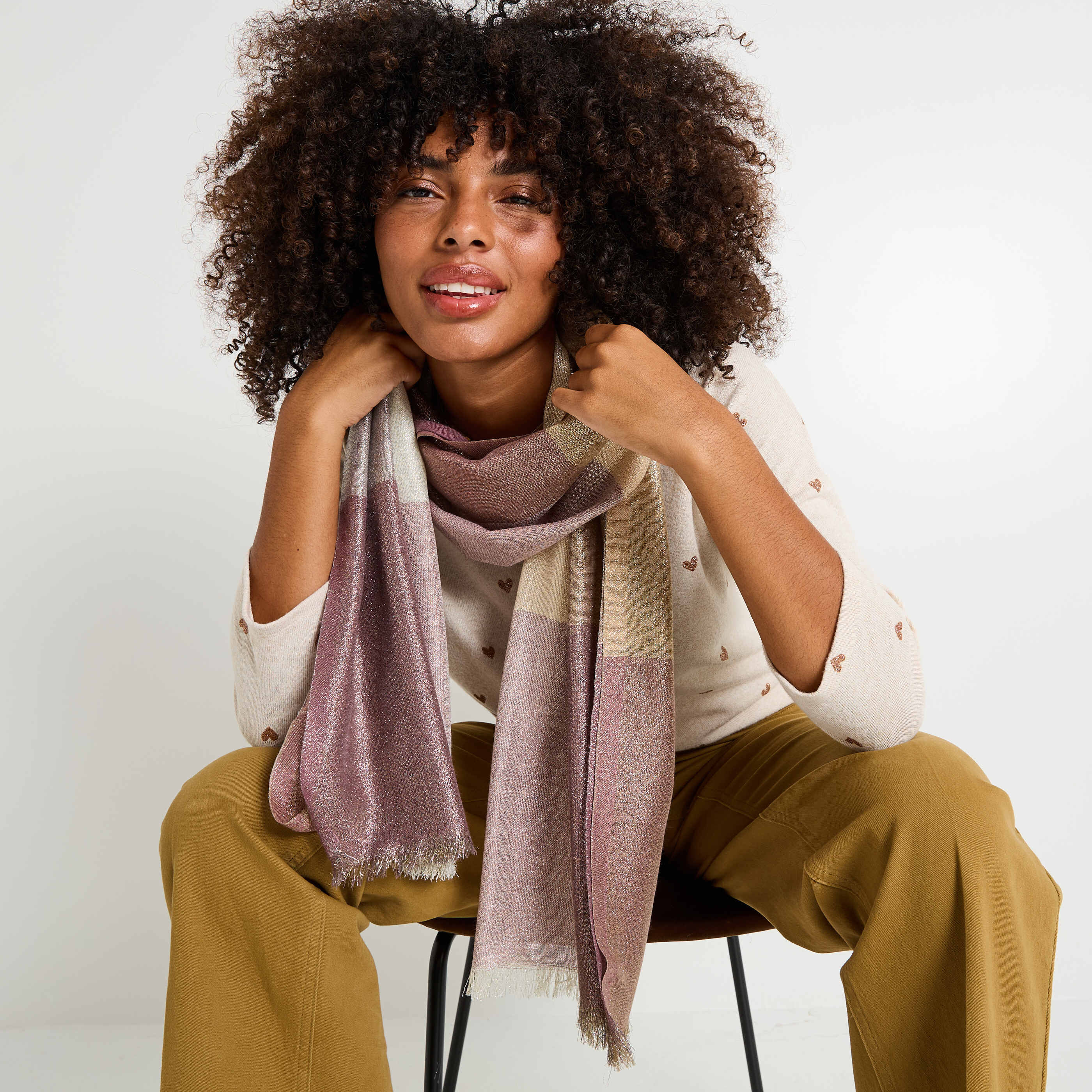 Etole longue &agrave; carreaux