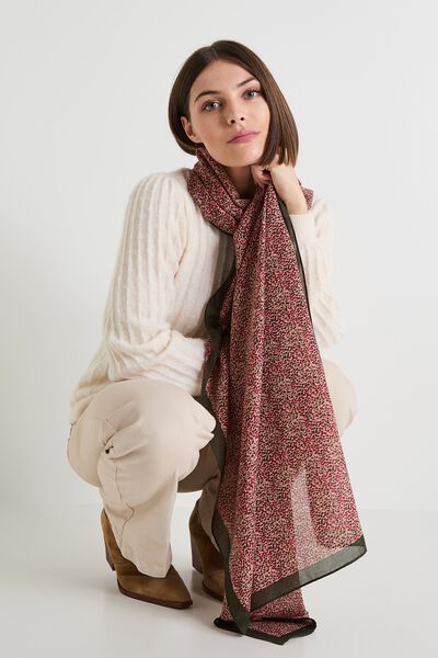 Étole longue imprimée femme