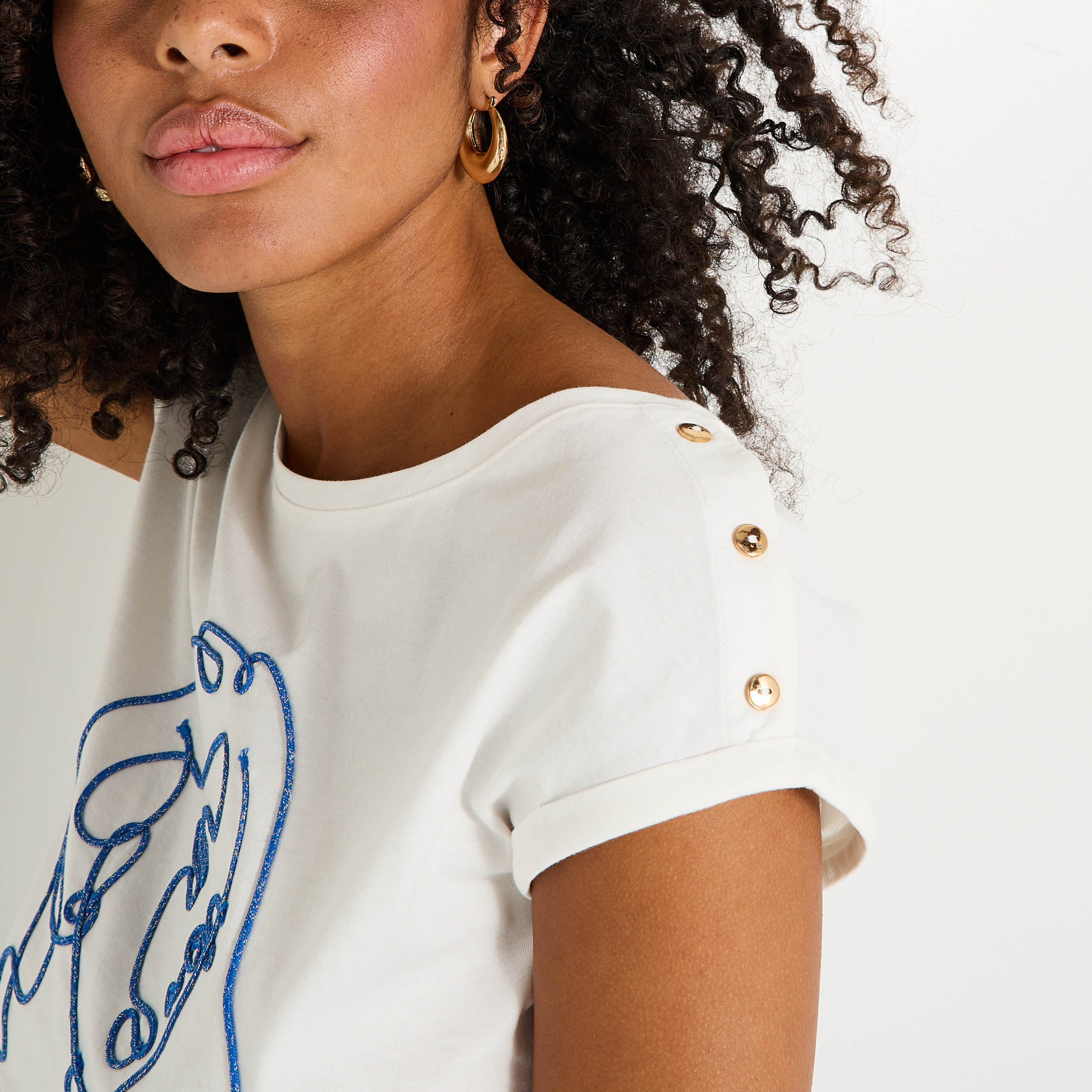 T-shirt col rond femme