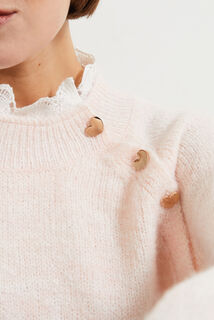 Pull col montant femme