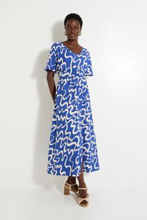 Robe longue en maille femme