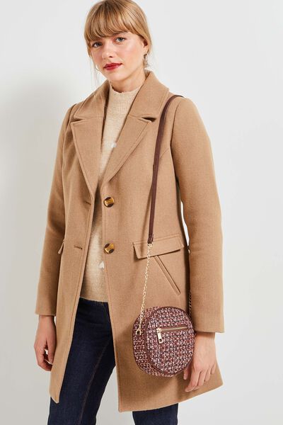 Sac rond matelassé femme
