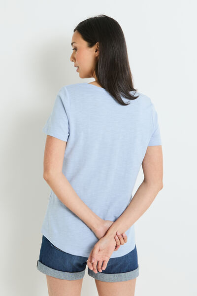 Tshirt basique col V femme