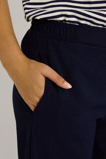 Pantalon fluide taille élastiquée femme