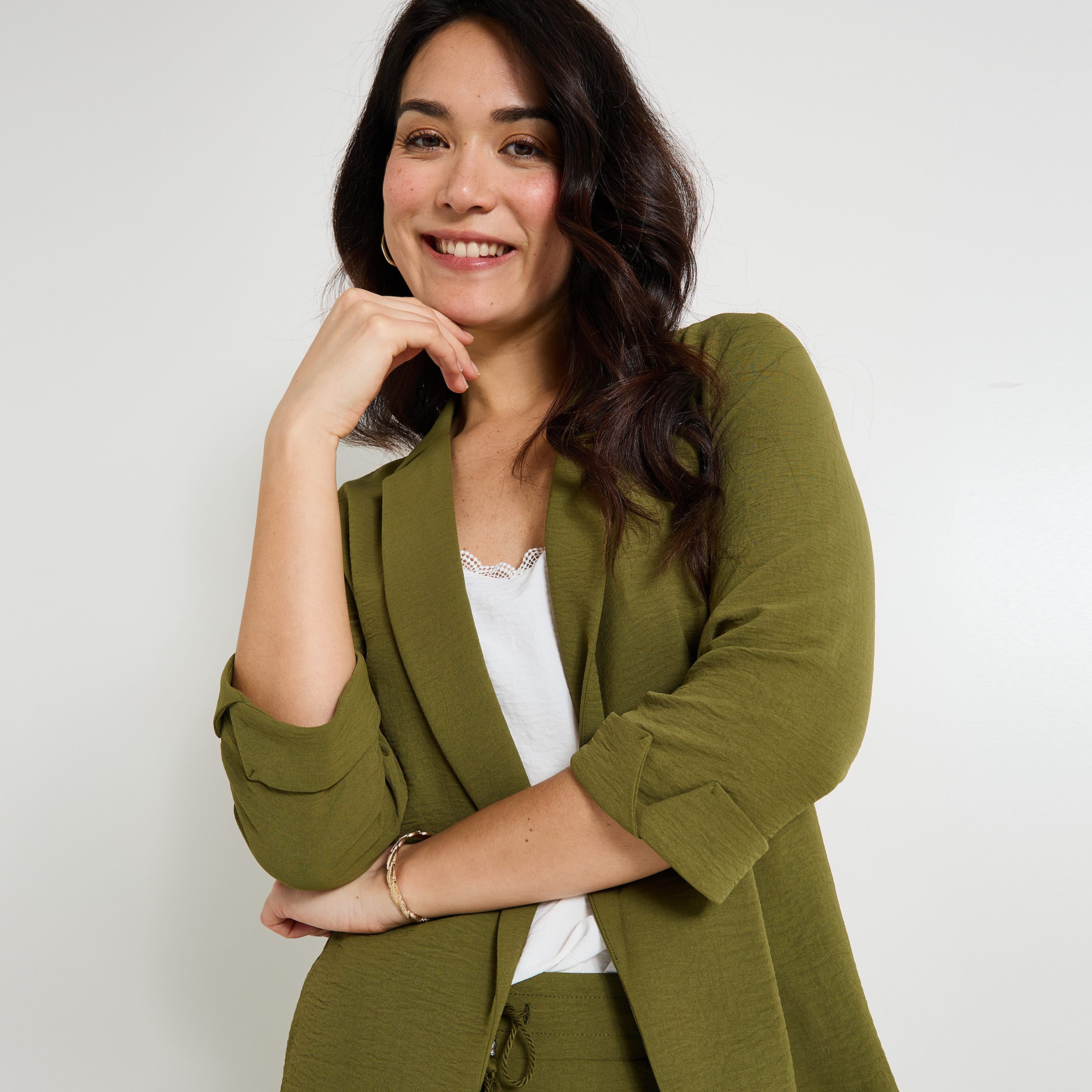 Veste blazer fluide femme