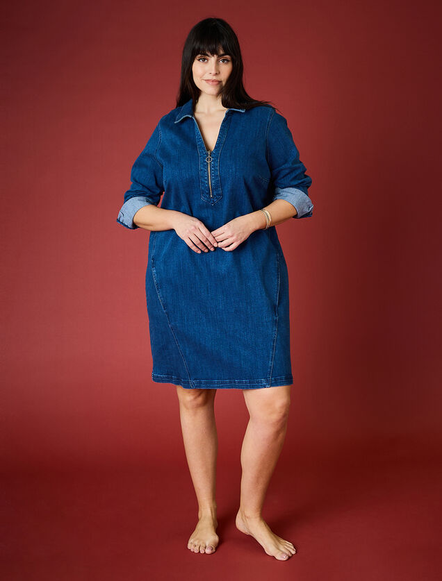 Robe en denim femme