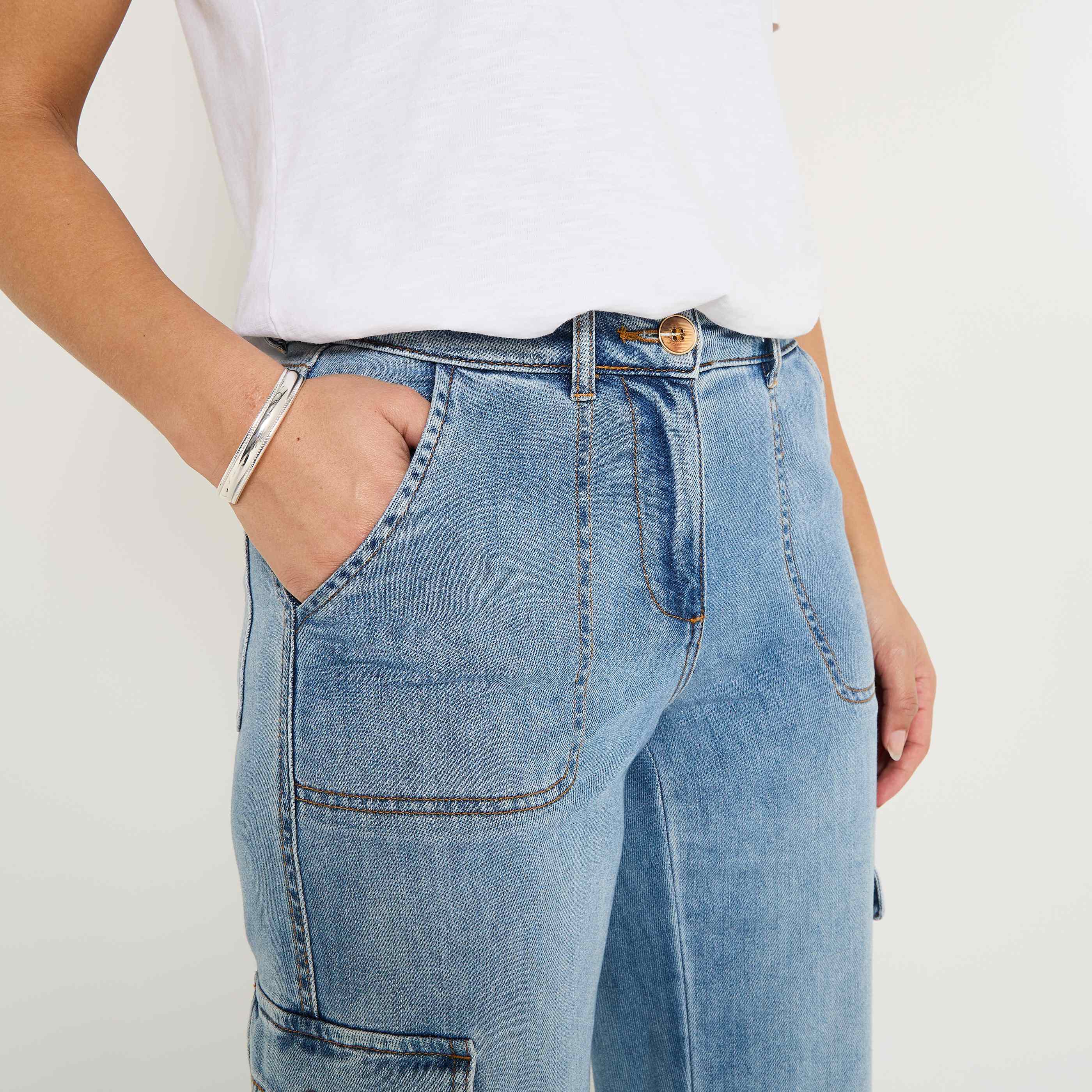 Jean cargo MEGEVE femme