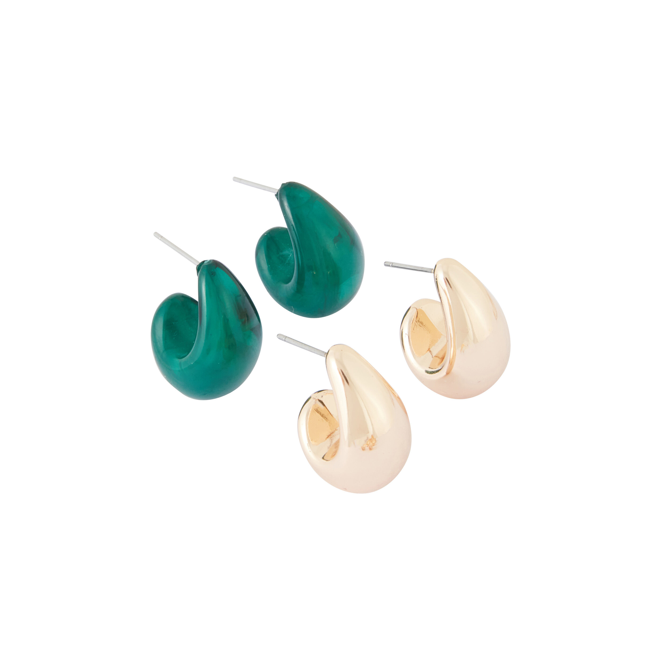 Set de 2 paires de boucles d'oreilles