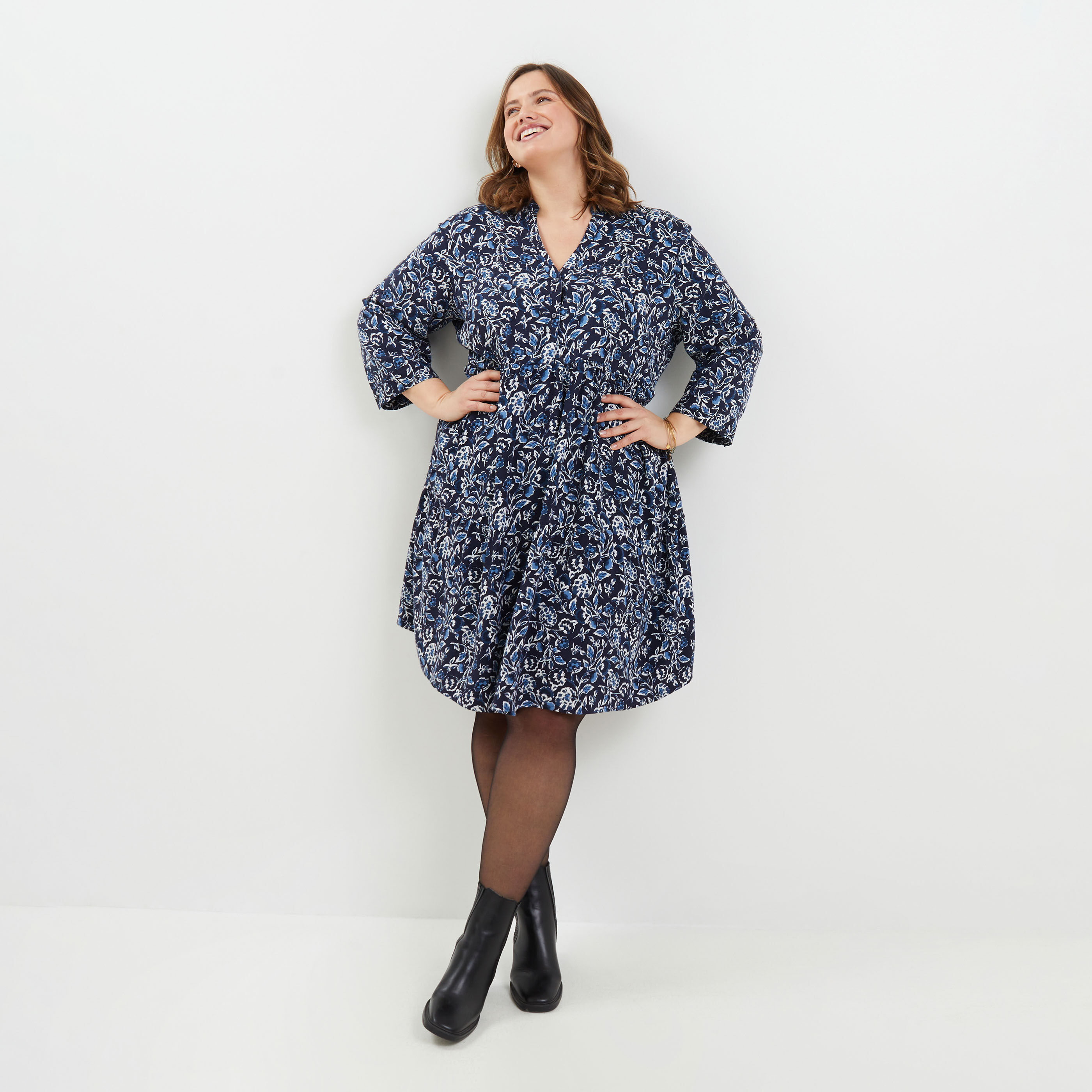 Robe fluide imprim e femme Graindemalice