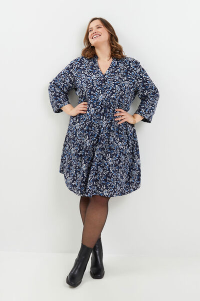 Robe fluide imprimée femme