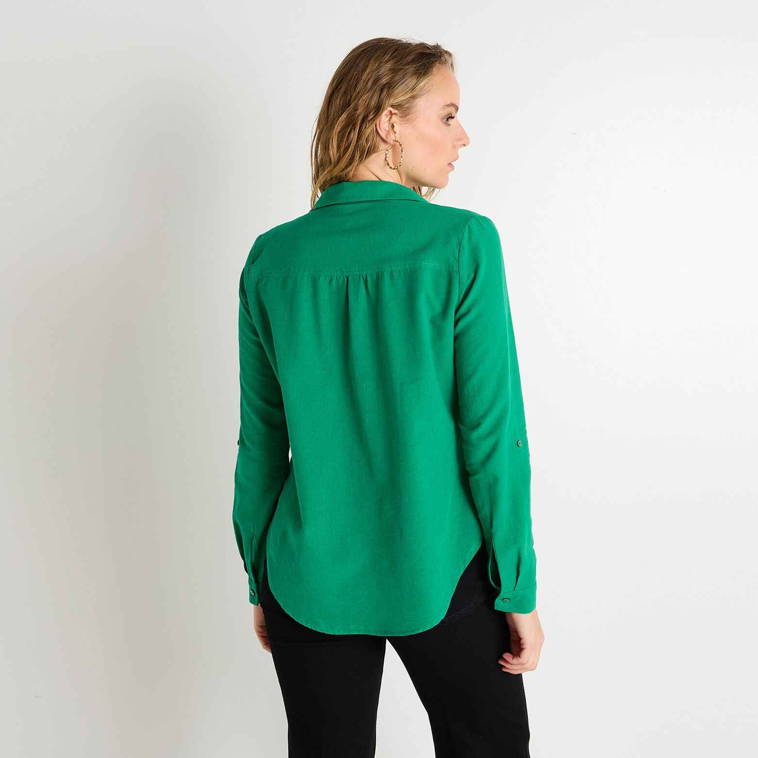 Blouse col chemise femme