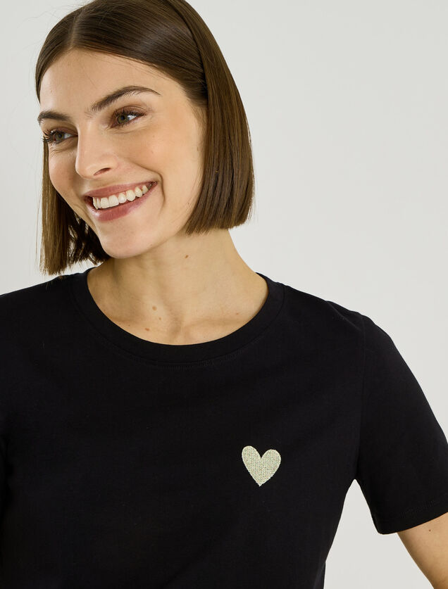 T-shirt col rond femme