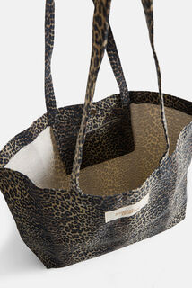 Tote bag imprimé léopard femme