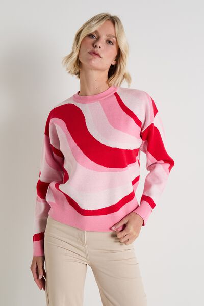 Pull col rond femme