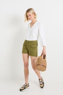 Short en denim femme
