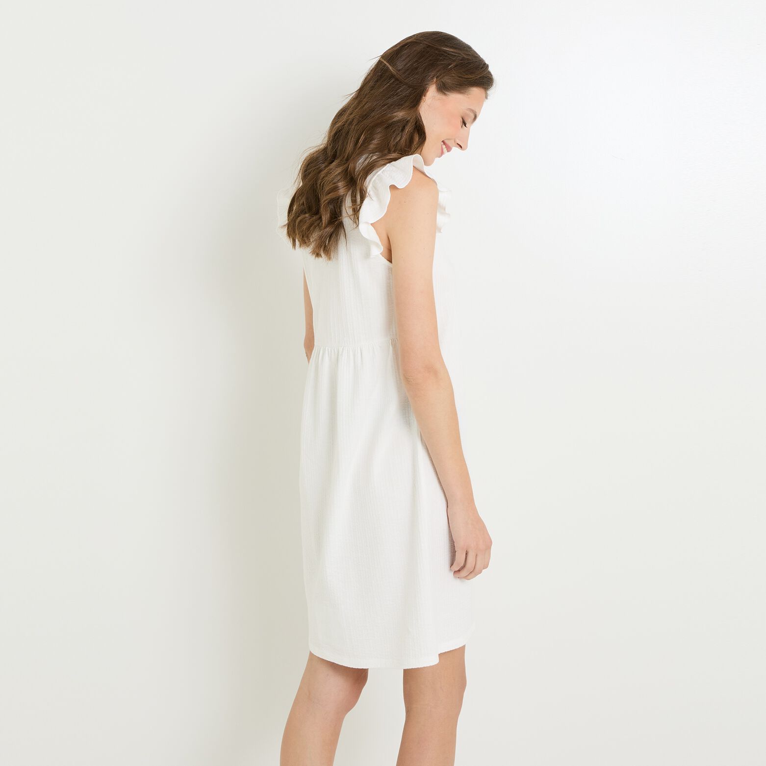 Robe col V femme