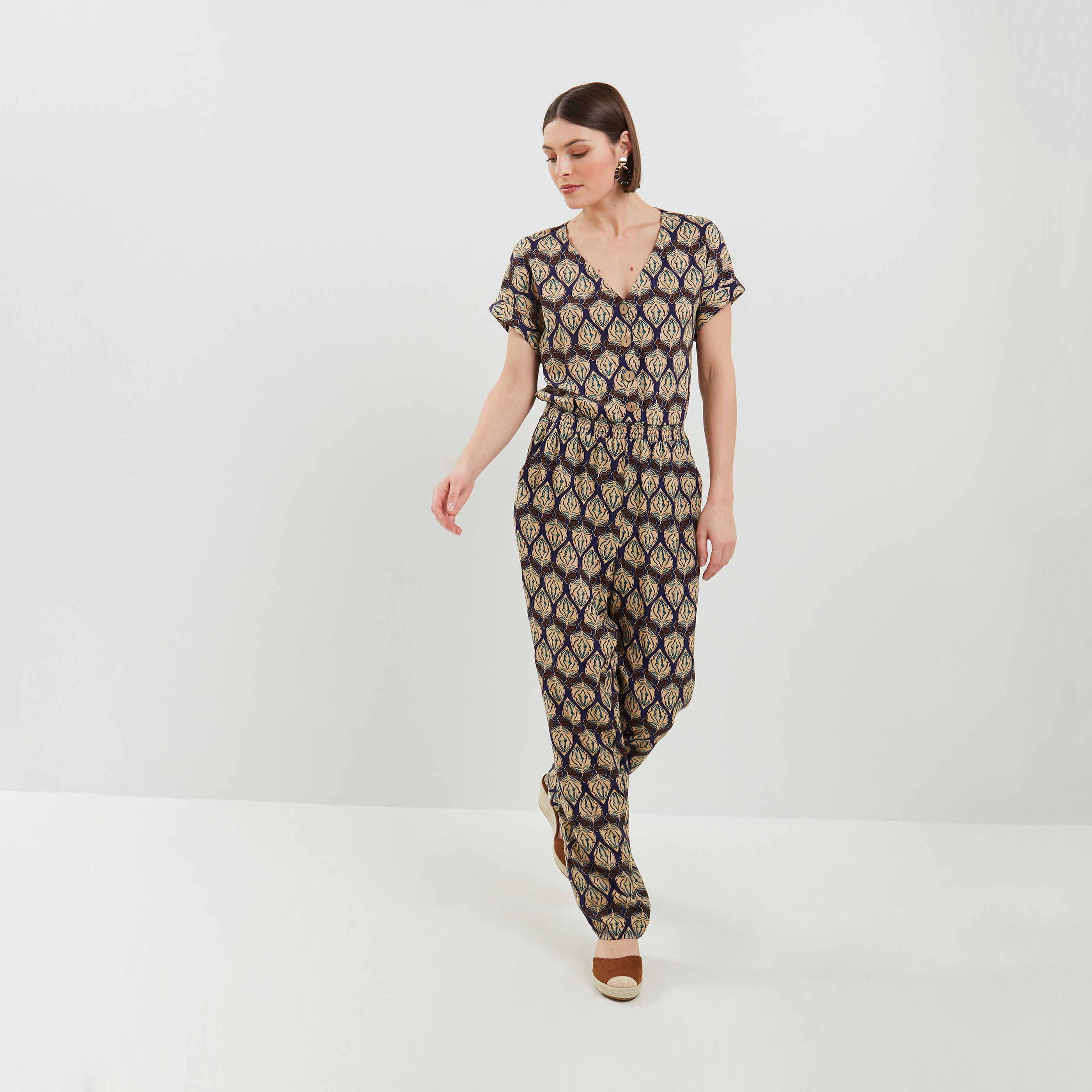 Combinaison imprim&eacute;e femme