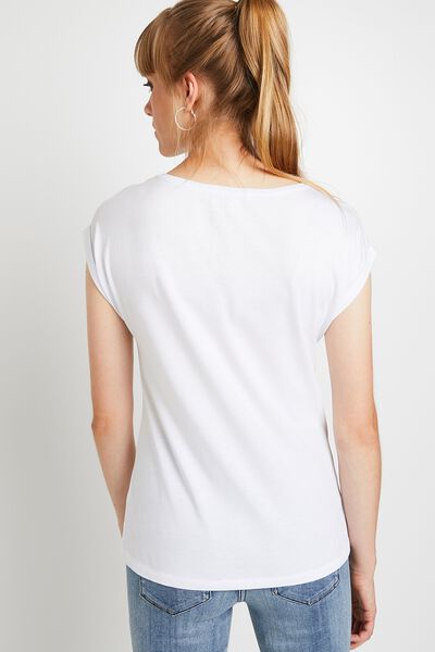 T-shirt manches courtes imprimé femme