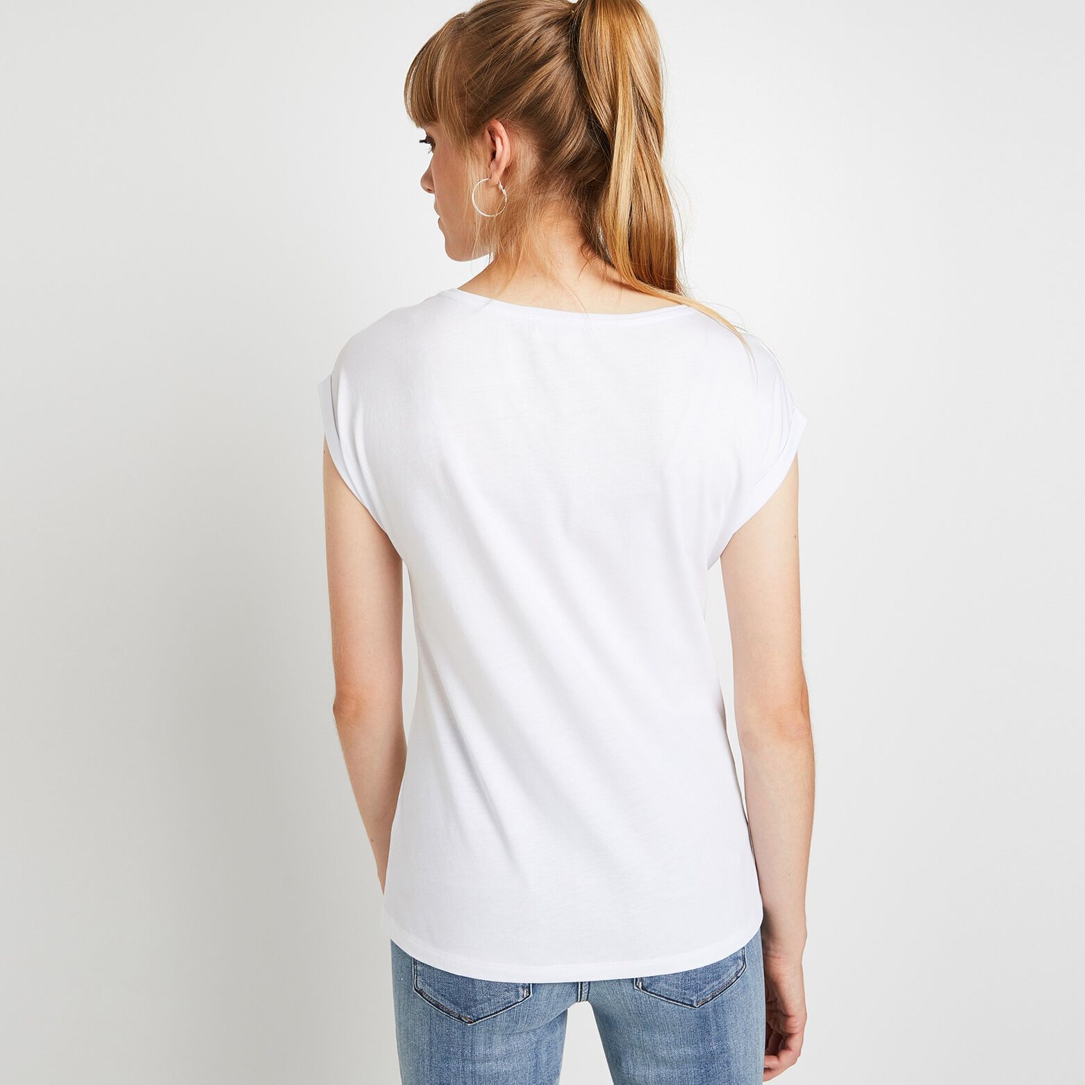 T-shirt manches courtes imprimé femme