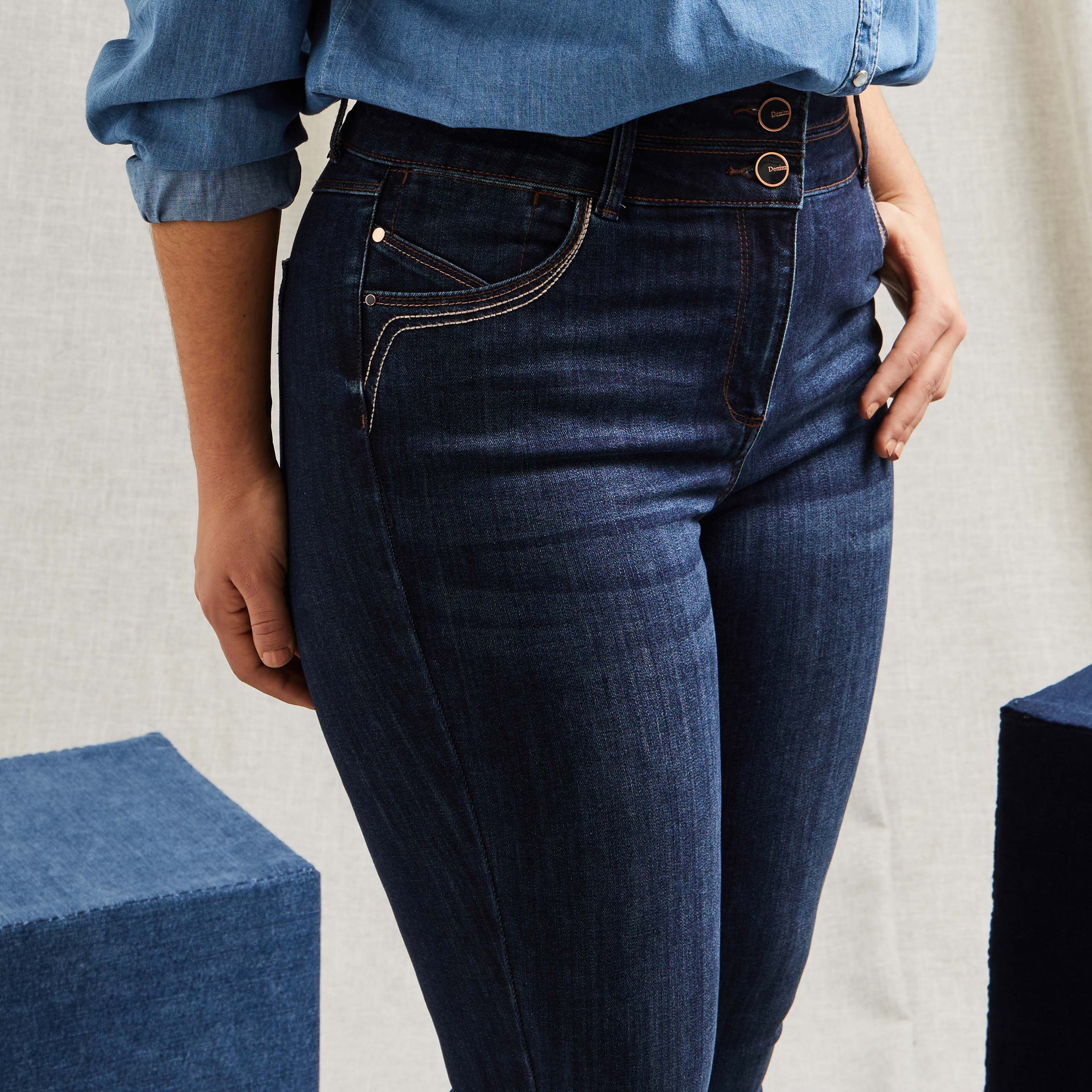 Jean slim taille haute MILAN S02 femme