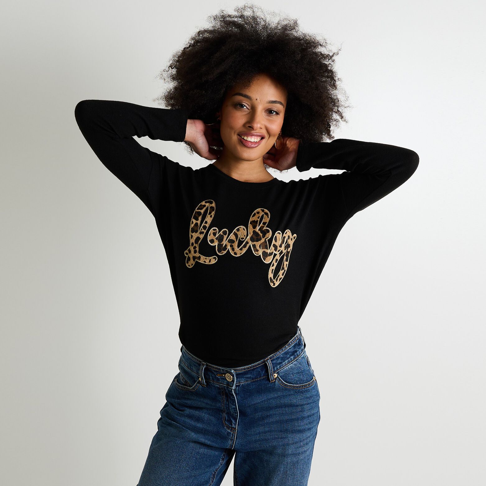 T-shirt col rond femme