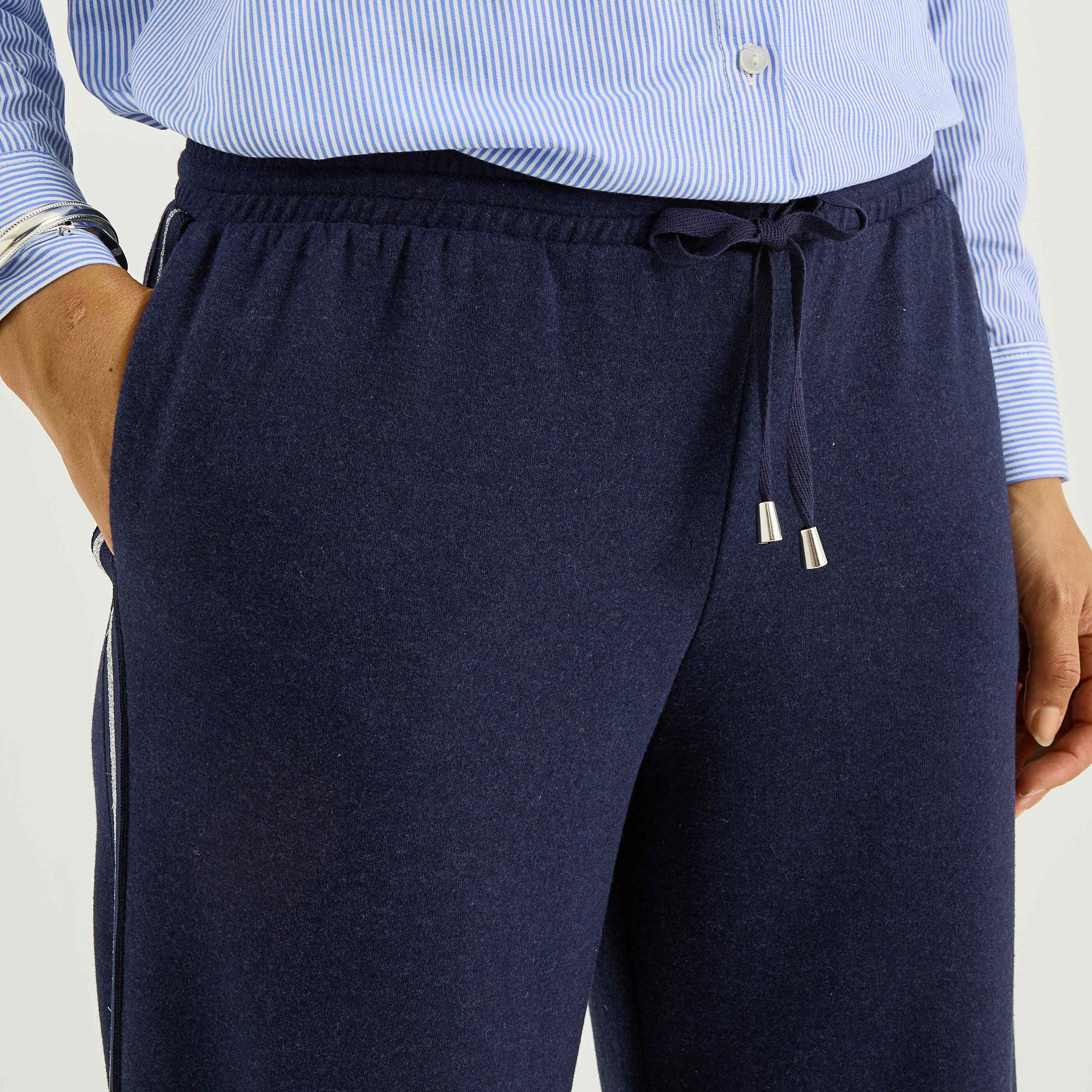 Pantalon en maille chaude femme