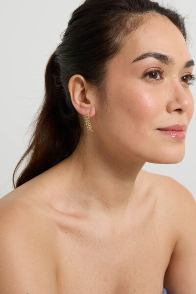 Boucles d'oreilles épis strassés