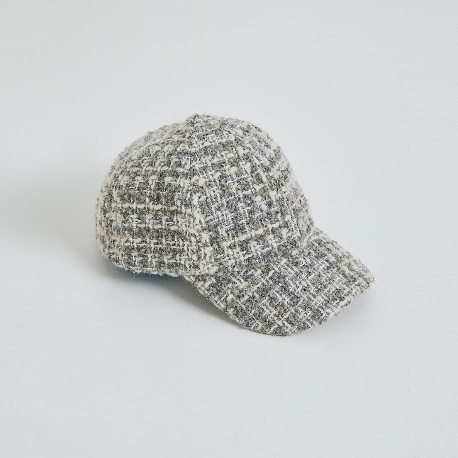 Casquette tweed femme