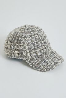 Casquette tweed femme